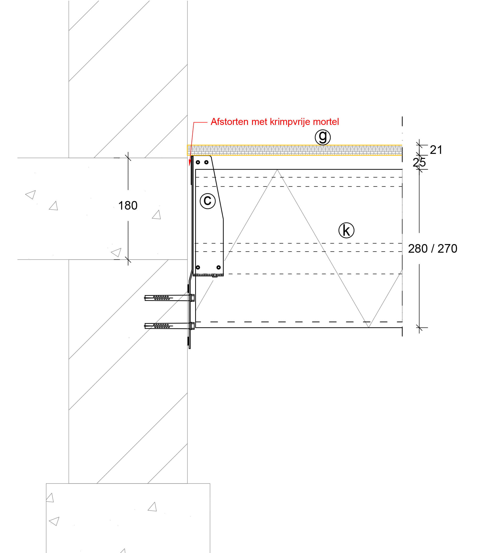 NehoBo vloer verhoogd muurprofiel